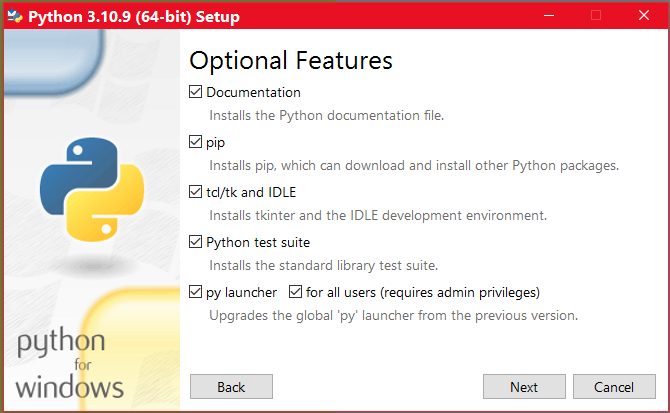 python installation step 2