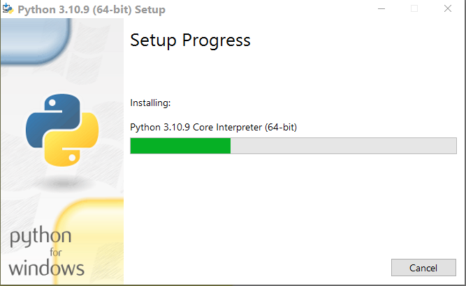 python installation step 4