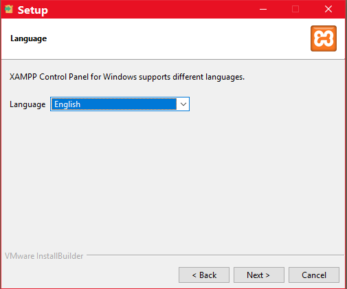 xampp स्थापना चरण 7