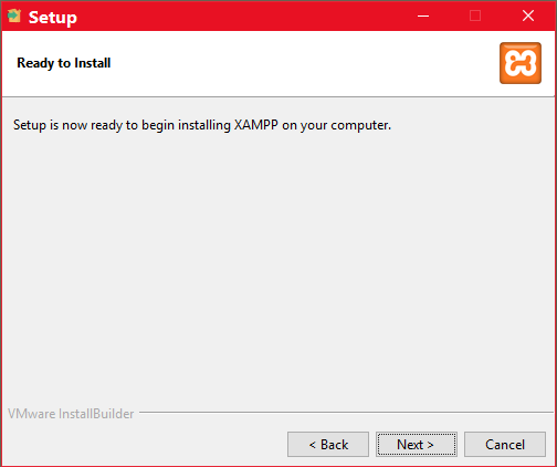 xampp स्थापना चरण 8