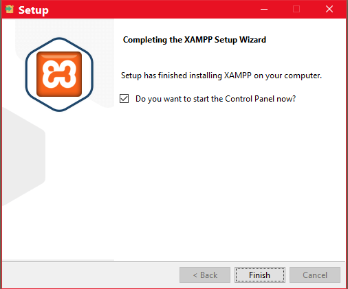 xampp स्थापना चरण 10